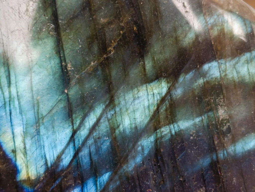 Polished Labradorite Standing Free Forms x 2 From Madagascar