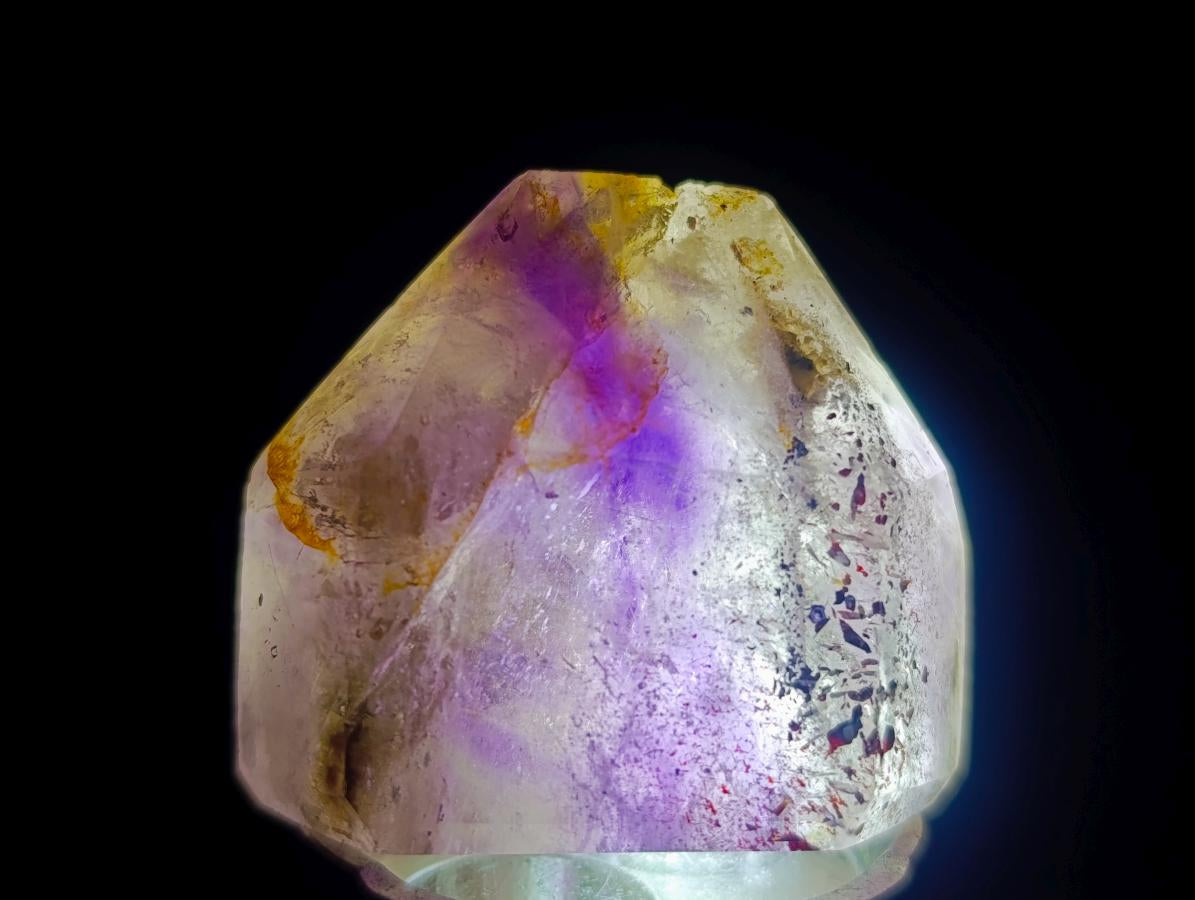 Polished Window Amethyst Crystals x 12 From Akansobe, Madagascar