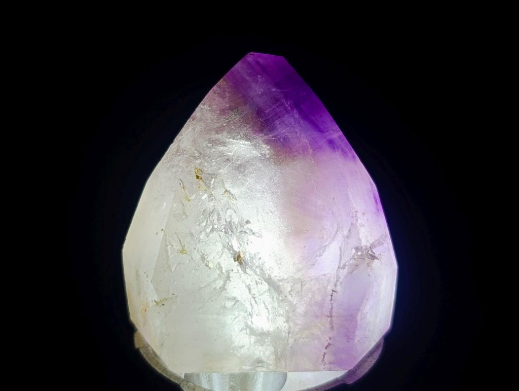 Polished Window Amethyst Crystals x 12 From Akansobe, Madagascar