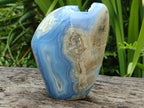 Polished Large Blue Lace Agate Standing Free Form x 1 From Nsanje, Malawi