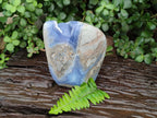 Polished Large Blue Lace Agate Standing Free Form x 1 From Nsanje, Malawi