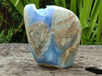 Polished Large Blue Lace Agate Standing Free Form x 1 From Nsanje, Malawi