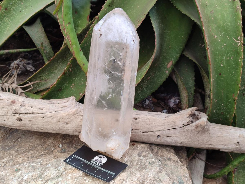 Natural Clear Phantom Quartz Crystals x 2 From Madagascar