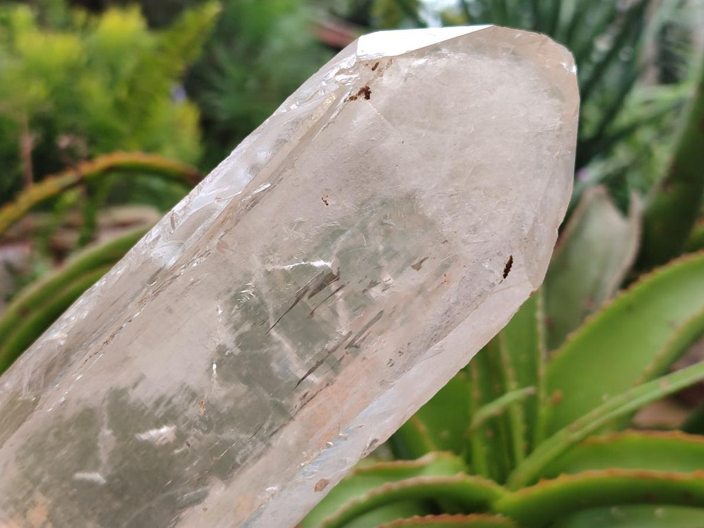 Natural Clear Phantom Quartz Crystals x 2 From Madagascar