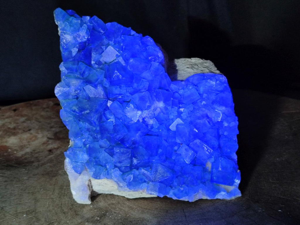 Natural Large Cubic Green Fluorite Cluster Specimen x 1 From Mandrosonoro, Madagascar