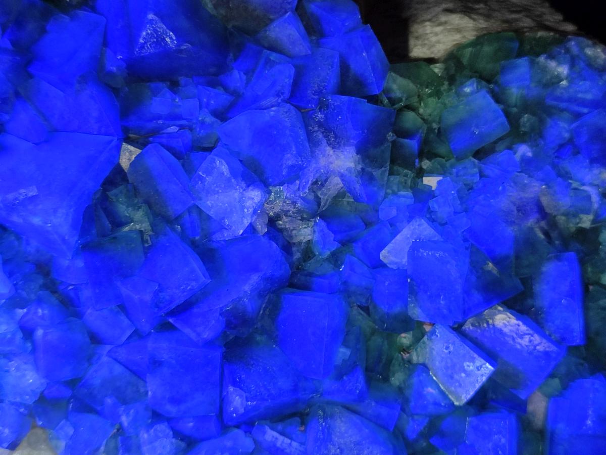 Natural Large Cubic Green Fluorite Cluster Specimen x 1 From Mandrosonoro, Madagascar