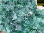 Natural Large Cubic Green Fluorite Cluster Specimen x 1 From Mandrosonoro, Madagascar