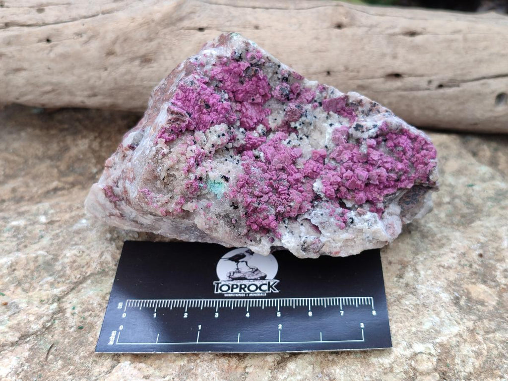 Natural Salrose Cobaltion Dolomite with Silky Malachite Specimens x 2 From Kakanda, Congo