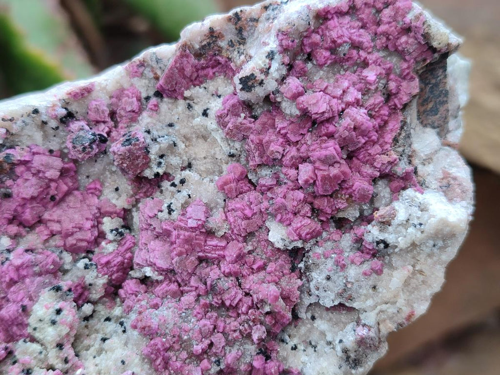 Natural Salrose Cobaltion Dolomite with Silky Malachite Specimens x 2 From Kakanda, Congo