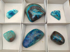 Polished Shattuckite Free Forms x 6 From Kaokoveld, Namibia