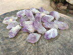 Natural Jacaranda Amethyst Single Crystals x 20 From Mumbwa, Zambia