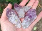 Natural Jacaranda Amethyst Single Crystals x 20 From Mumbwa, Zambia