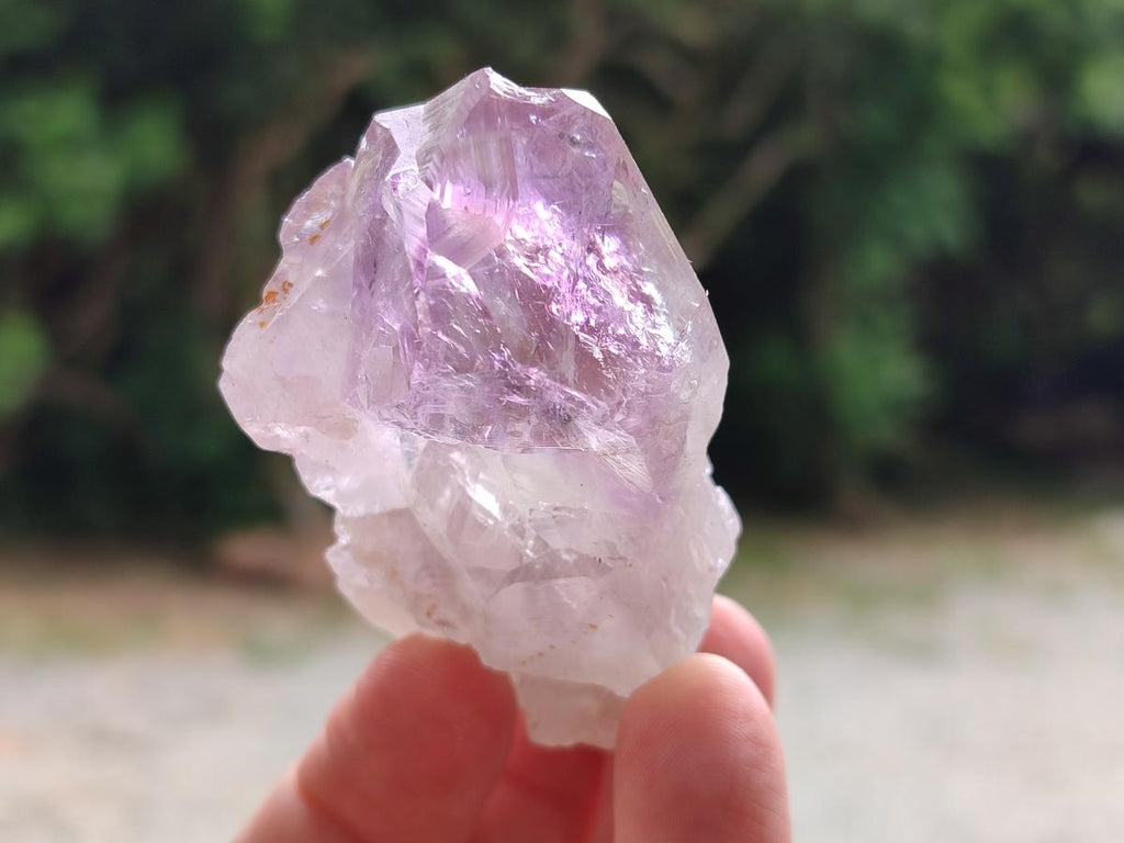 Natural Jacaranda Amethyst Single Crystals x 20 From Mumbwa, Zambia