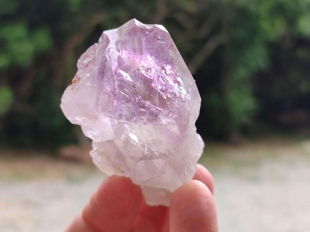 Natural Jacaranda Amethyst Single Crystals x 20 From Mumbwa, Zambia