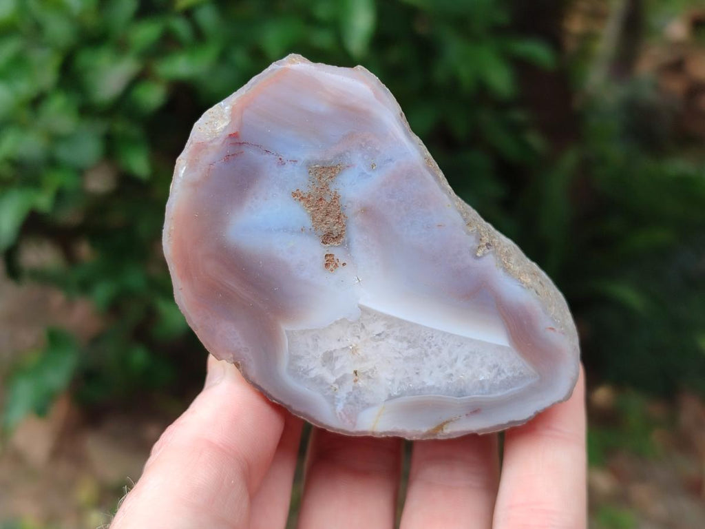 Polished One Side Red Shashe River Agate Nodules x 6 From Shashe River, Zimbabwe