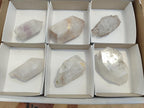 Natural Large Brandberg Window Quartz Crystals x 6 From Brandberg, Namibia