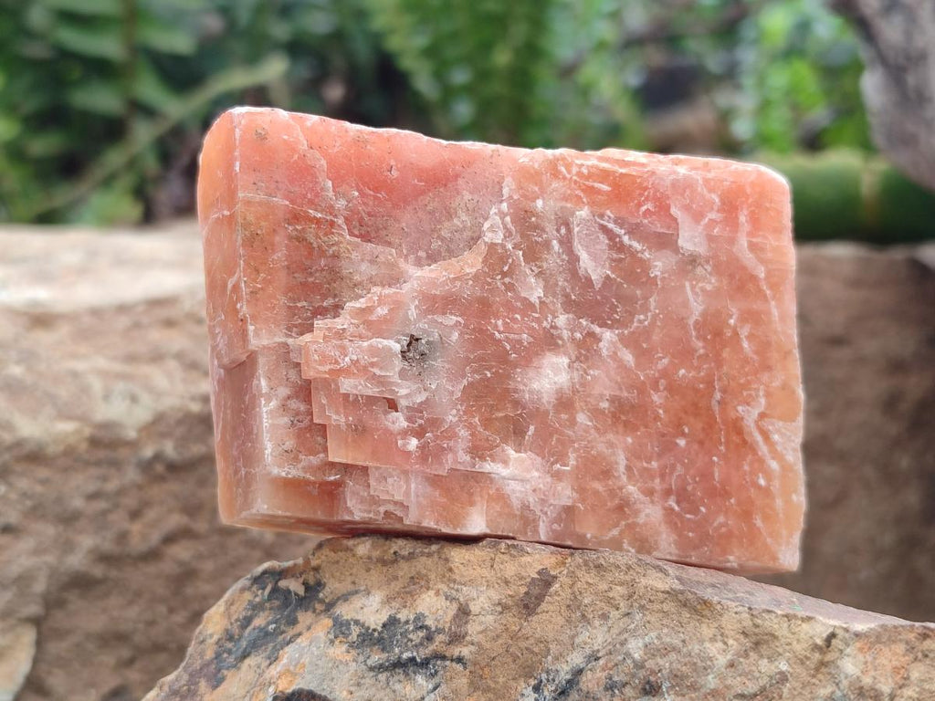 Natural Rhombohedral Sunset Orange Calcite Specimens x 12 From Spitzkop, Namibia