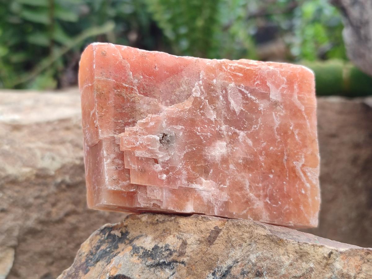 Natural Rhombohedral Sunset Orange Calcite Specimens x 12 From Spitzkop, Namibia