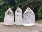 Polished Clear Quartz Crystals x 12 From Madagascar
