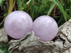 Polished Gemmy Star Blue Rose Quartz Spheres x 3 From Madagascar