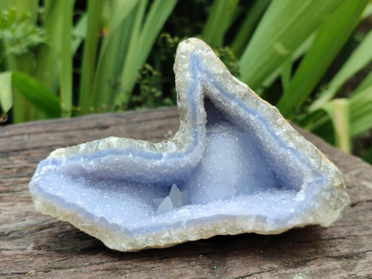 Natural Blue Lace Agate Specimens x 6 From Nsanje, Malawi - Toprock Gemstones and Minerals 
