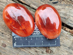 Polished Carnelian Agate Gemstone Galets x 12 From Madagascar