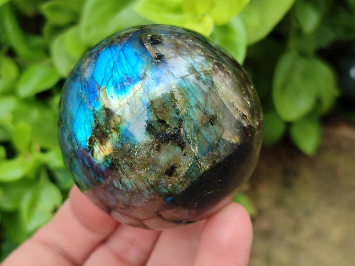 Polished Labradorite Spheres x 4 From Madagascar