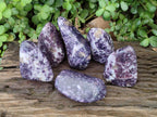 Polished Lepidolite Free Forms x 6 From Zimbabwe