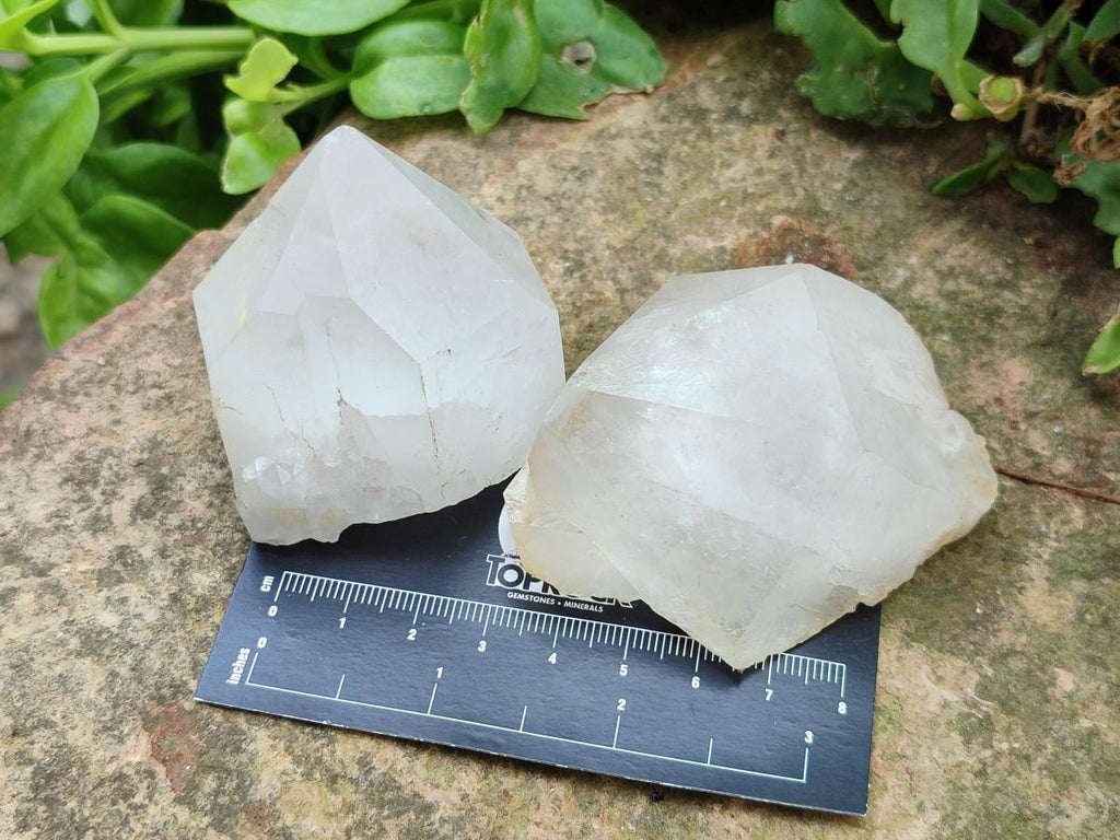 Natural Castle Quartz Crystals x 12 From Madagascar
