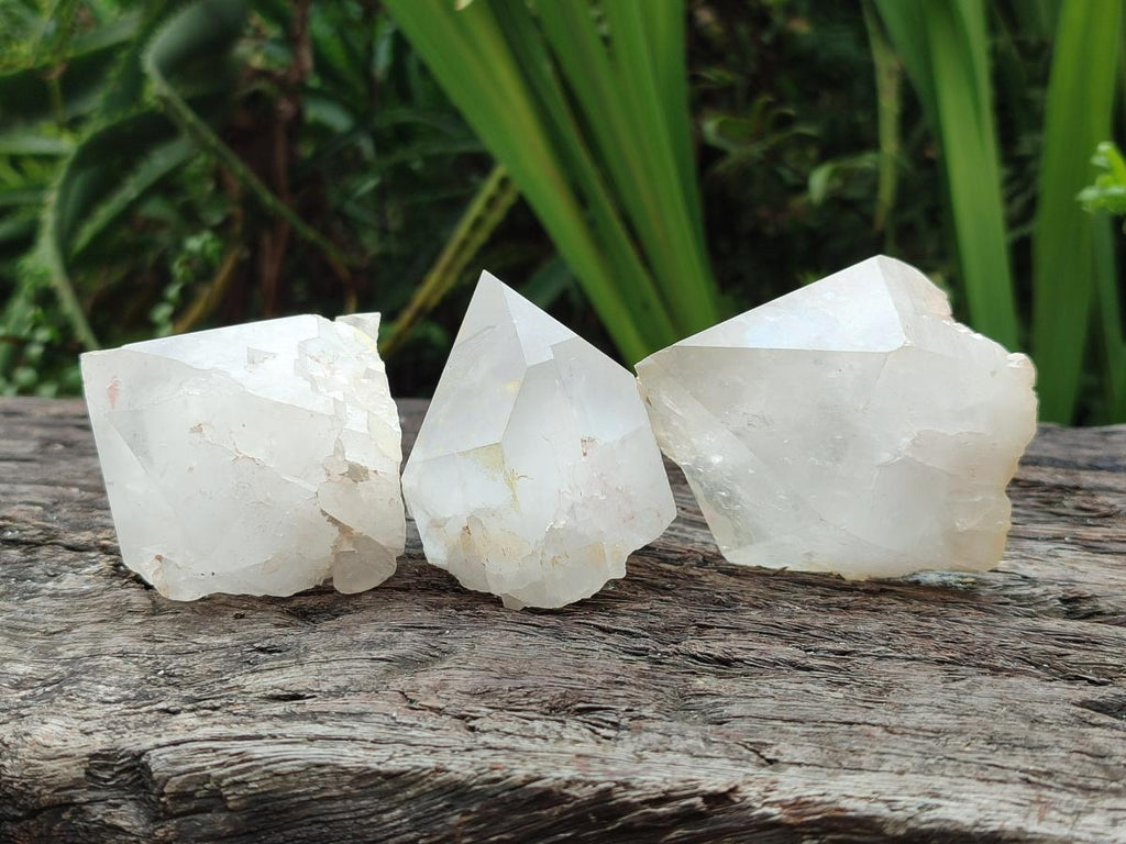 Natural Castle Quartz Crystals x 12 From Madagascar