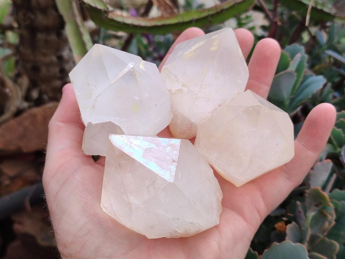 Natural Castle Quartz Crystals x 12 From Madagascar