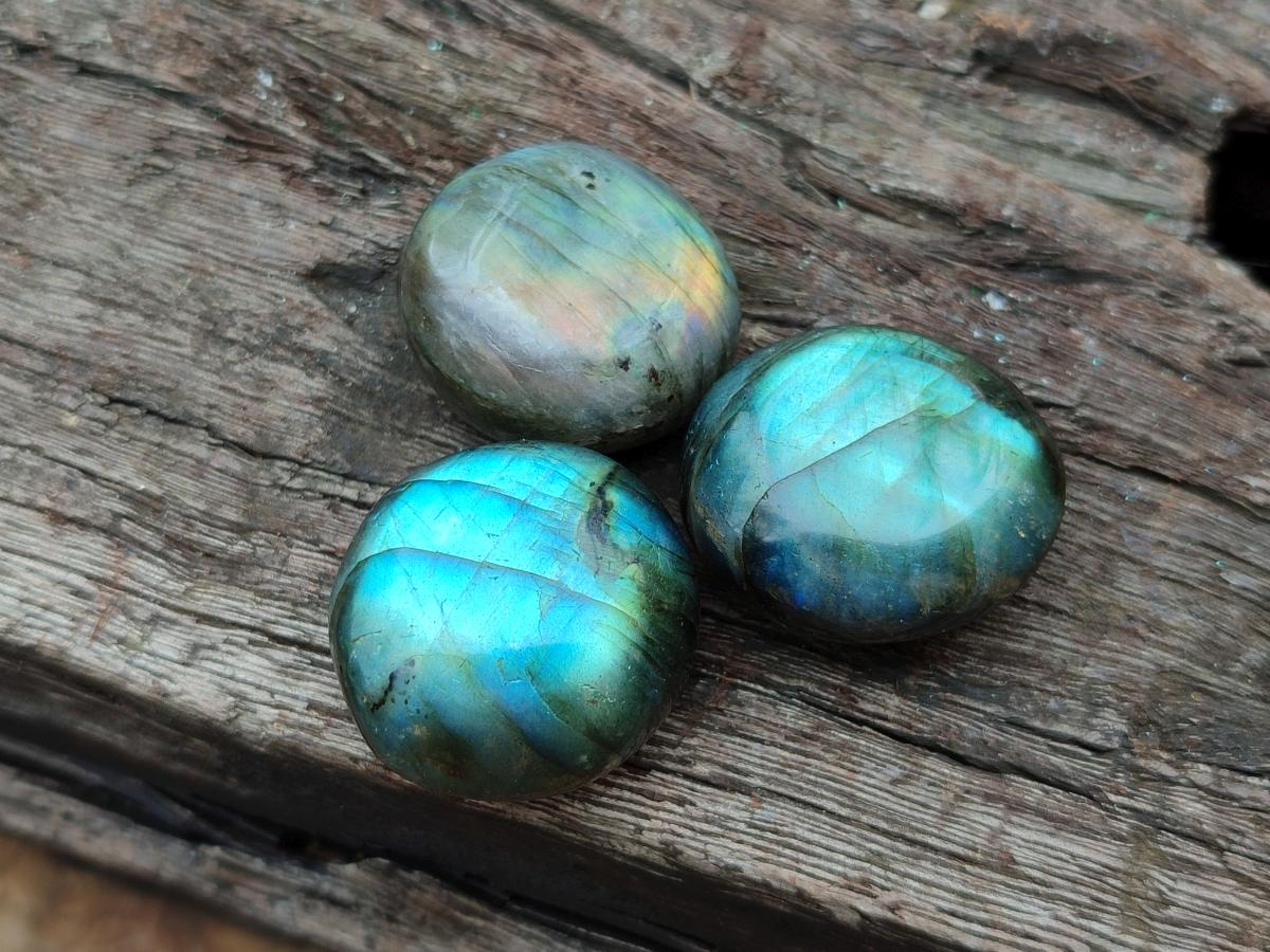 Polished Mini Rounded Labradorite Free Forms x 80 From Madagascar