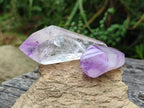 Polished Window Amethyst Crystals x 16 From Akansobe, Madagascar