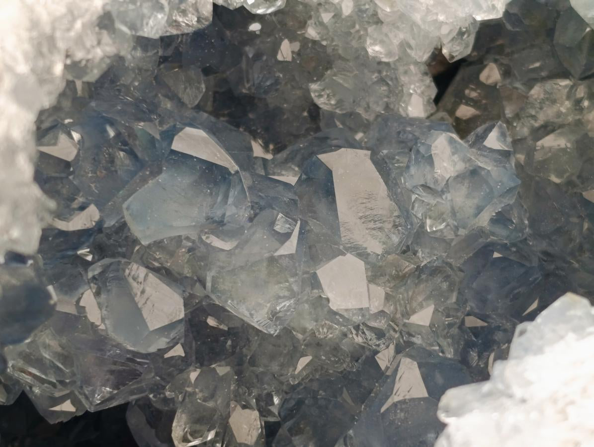 Natural Blue Celestite Geode Specimen x 1 From Sakoany, Madagascar