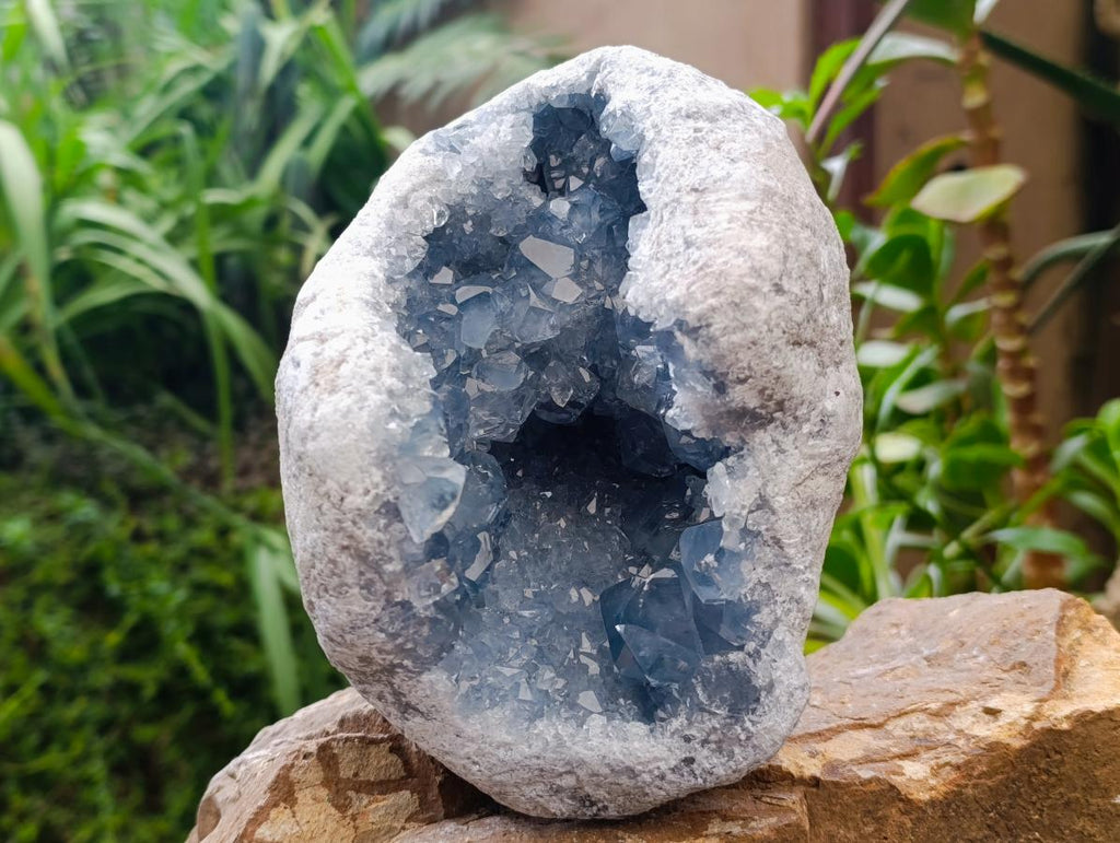 Natural Blue Celestite Geode Specimen x 1 From Sakoany, Madagascar