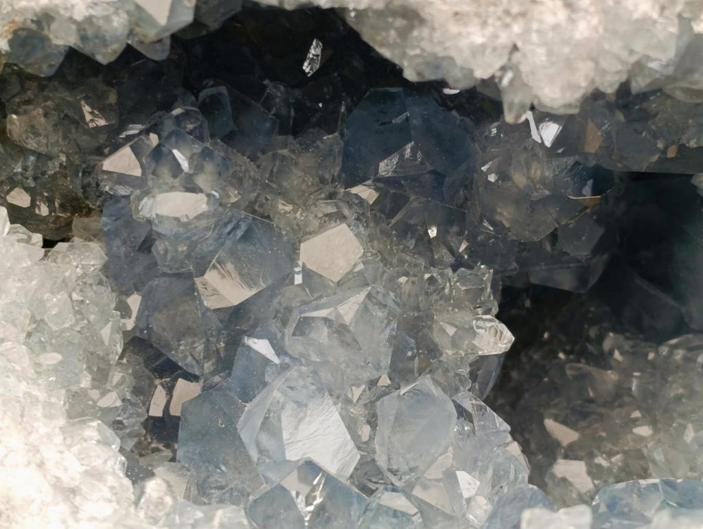 Natural Blue Celestite Geode Specimen x 1 From Sakoany, Madagascar