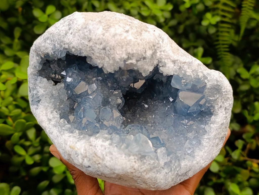 Natural Blue Celestite Geode Specimen x 1 From Sakoany, Madagascar