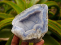 Natural Blue Lace Agate Geode Specimens x 12 From Nsanje, Malawi