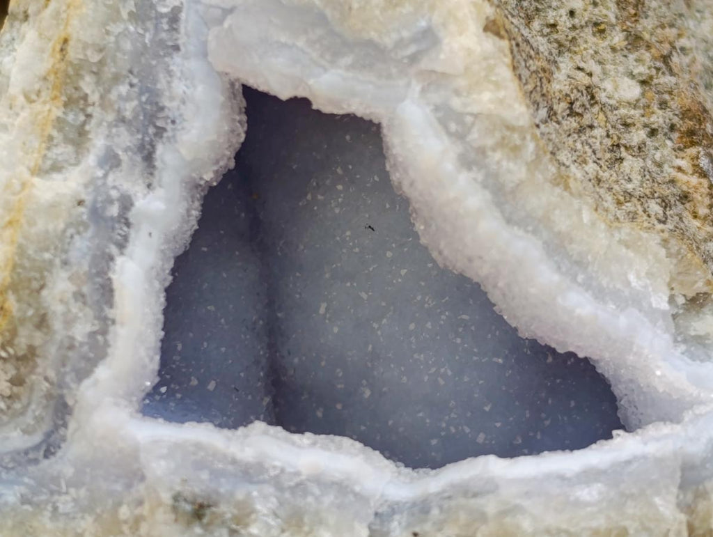 Natural Blue Lace Agate Geode Specimens x 12 From Nsanje, Malawi