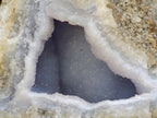 Natural Blue Lace Agate Geode Specimens x 12 From Nsanje, Malawi