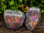 Polished Rare Purple Sunset Flash Labradorite Standing Free Forms x 2 From Madagascar