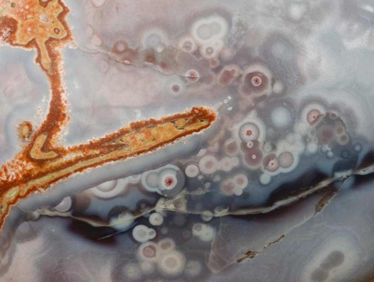 Polished Red Shashe River Agate Galets x 12 From Shashe River, Zimbabwe