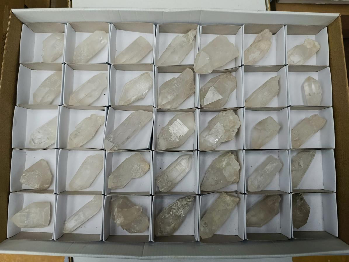 Natural Mpika Quartz Crystals x 35 From Mpika, Zambia