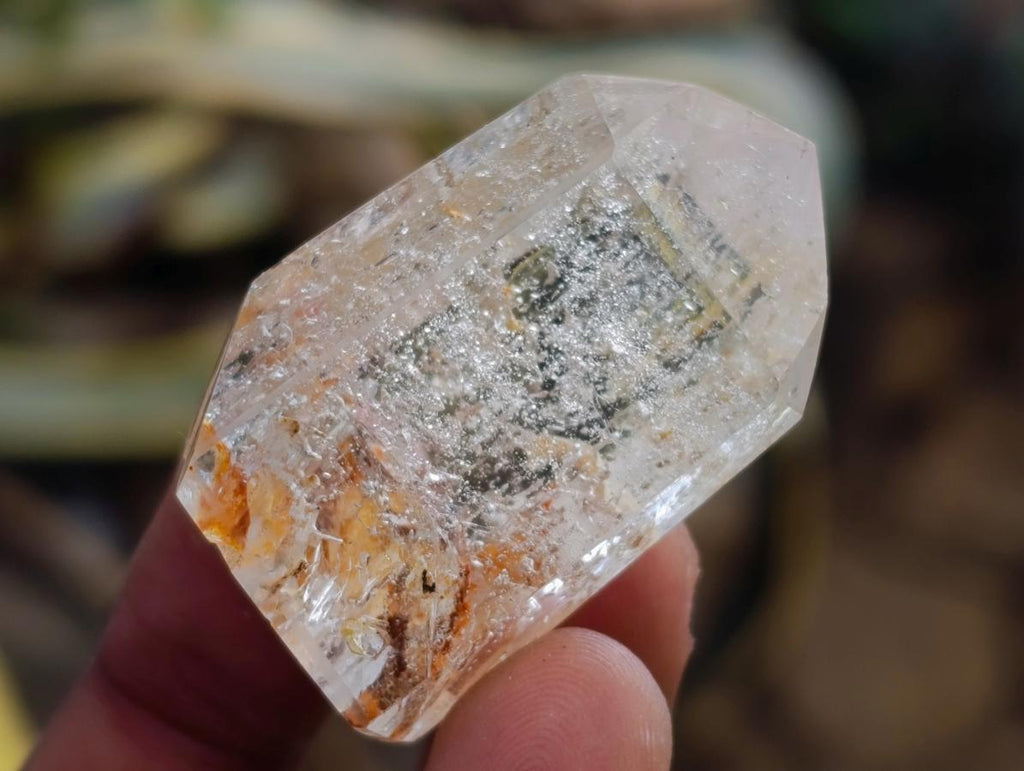 Polished Clear Quartz Crystals with Inclusions x 35 From Madagascar