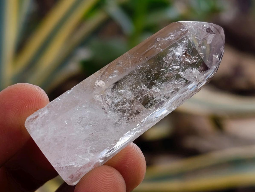 Polished Clear Quartz Crystals with Inclusions x 35 From Madagascar
