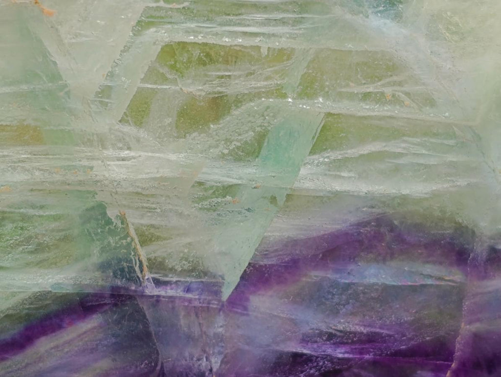 Polished Watermelon Fluorite Slices x 2 From Uis, Namibia