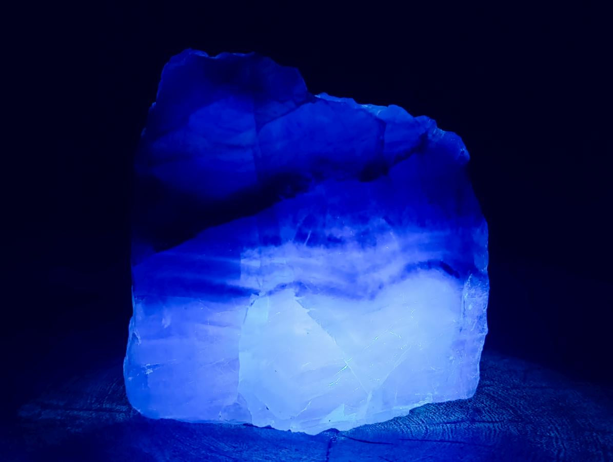 Polished Watermelon Fluorite Slices x 2 From Uis, Namibia