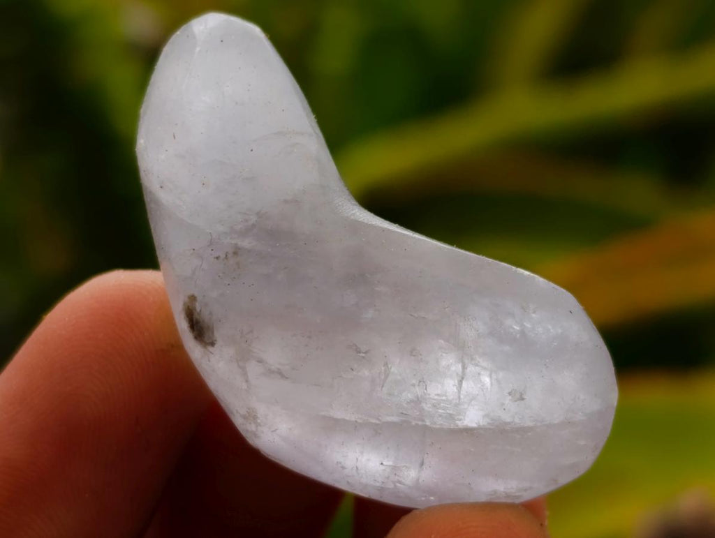 Polished Blue Celestite Galets x 35 From Sakoany, Madagascar