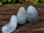 Polished Blue Celestite Galets x 35 From Sakoany, Madagascar