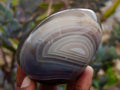 Polished Banded Agate Standing Free Forms x 6 From Madagascar